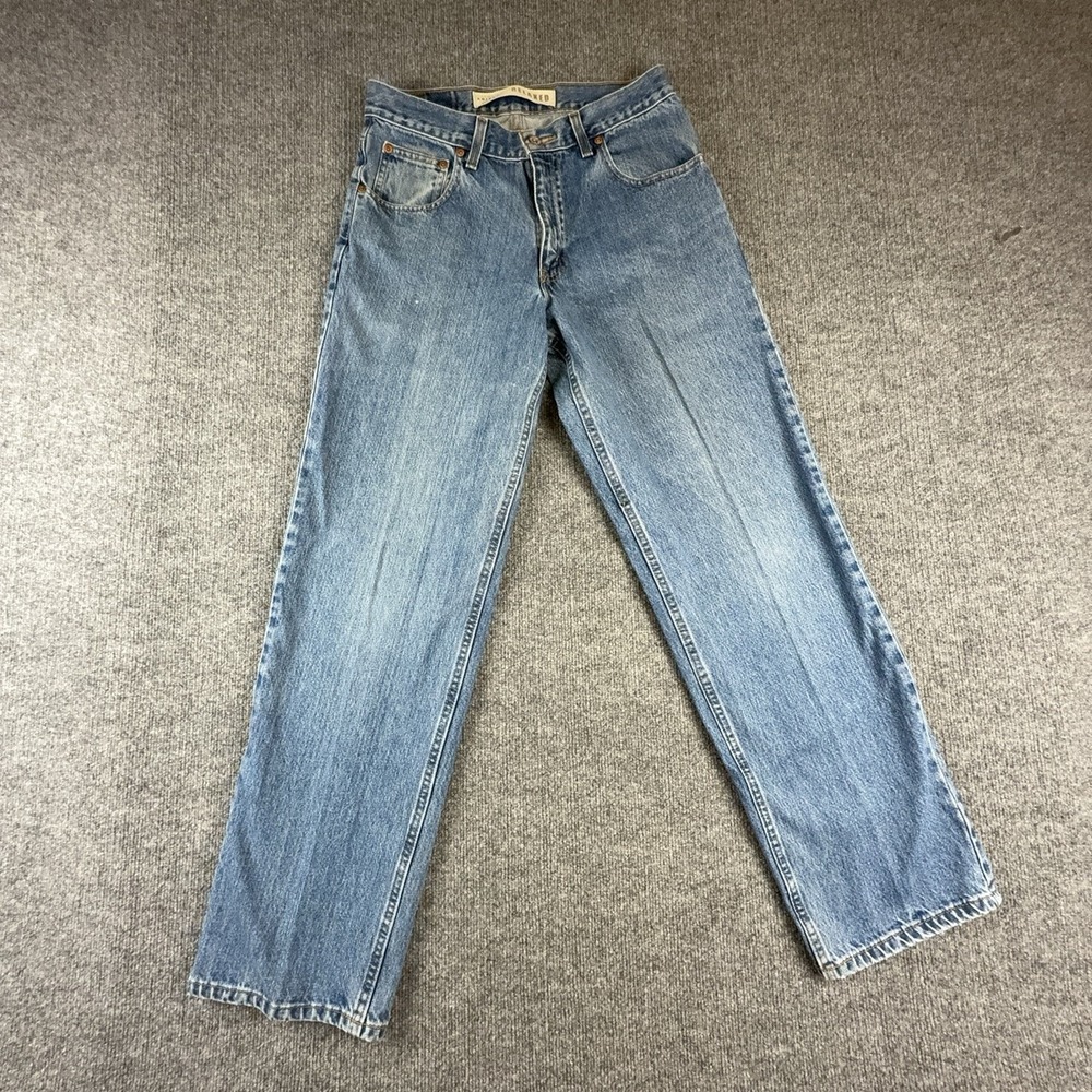 Arizona Jean Company Mens Jeans 31x32 Light Wash Relaxed Straight 523-4100N